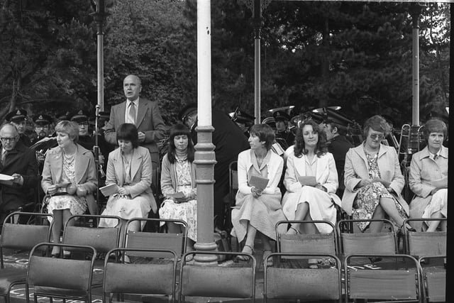 The Barnes Park gospel concert in June 1980. Is there someone you know in this photo?