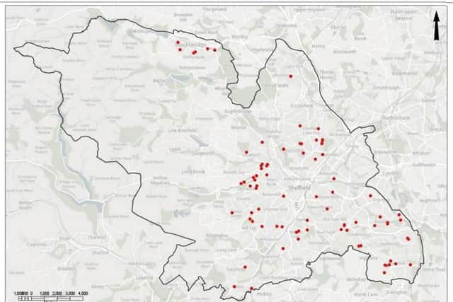 Map showing allotment sites in Sheffield. The number of people growing on allotments in the city has rocketed as thousands wait to get a slice of what some have called “the best thing about Sheffield”.