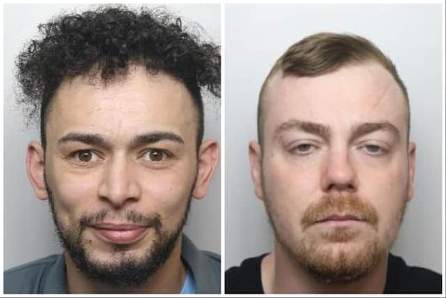 The Recorder of Sheffield, Judge Jeremy Richardson KC, said defendants Jack Flint-Downing and 30-year-old Luke Comer, of Highgate, Sheffield, threatened the shopkeeper with a knife, and ‘extracted’ £200 from him