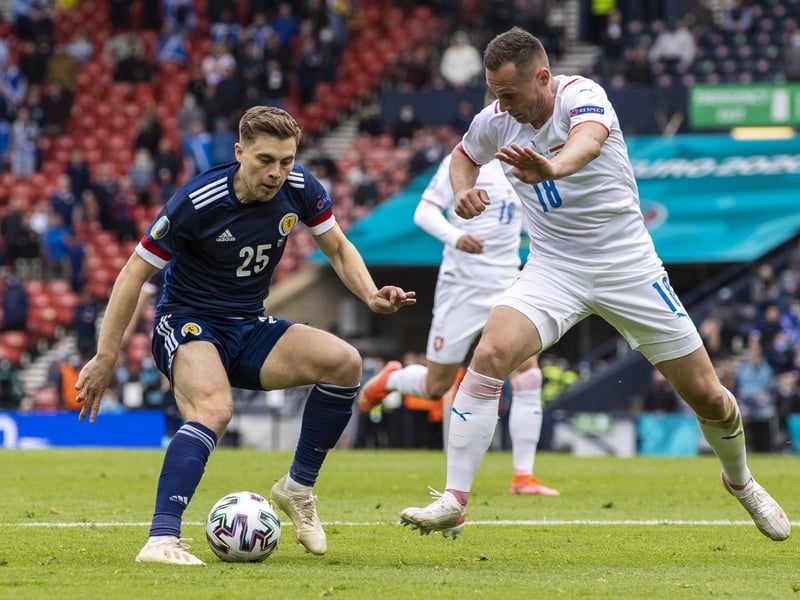 James Forrest's last match for Scotland was at Euro 2020 against Czech Republic but his excellent end to the season with Celtic saw him grab a provisional squad spot.
