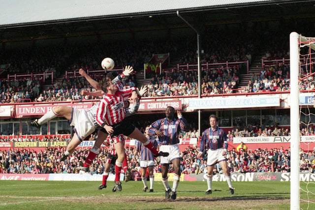 Sunderland play Luton Town at Roker Park in 1995.