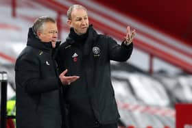 Alan Knill (R) with former Sheffield United manager Chris Wilder: Simon Bellis/Sportimage