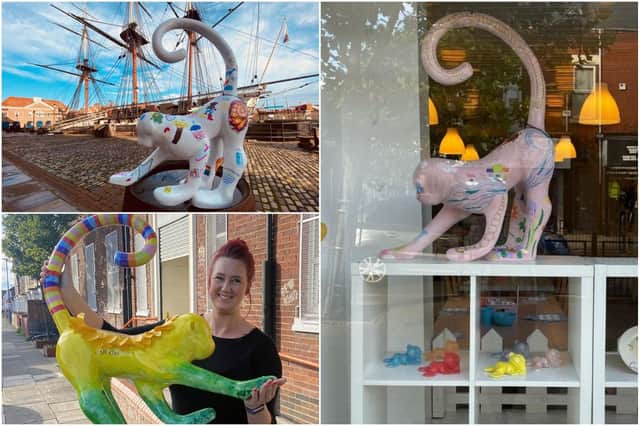Some of the monkeys on display around Hartlepool for the art festival.