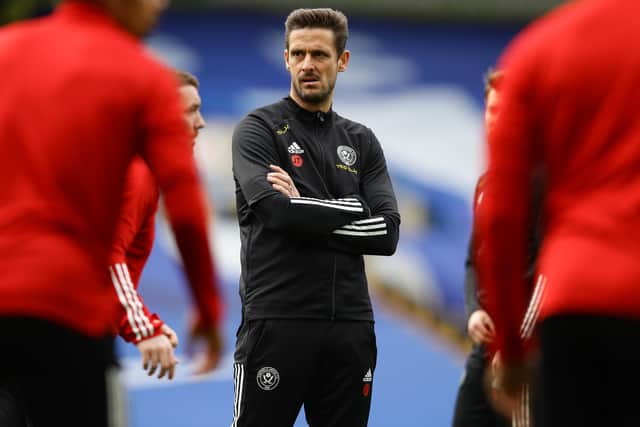 Jason Tindall watches the warm up during the FA Cup match at Stamford Bridge, London. Picture date: 21st March 2021. Picture credit should read: David Klein/Sportimage