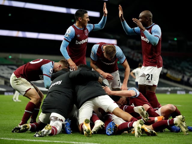 Spurs' shots: 12. Spurs' xG: 1.73. Hammers' shots: 13. Hammers' xG: 1.57.