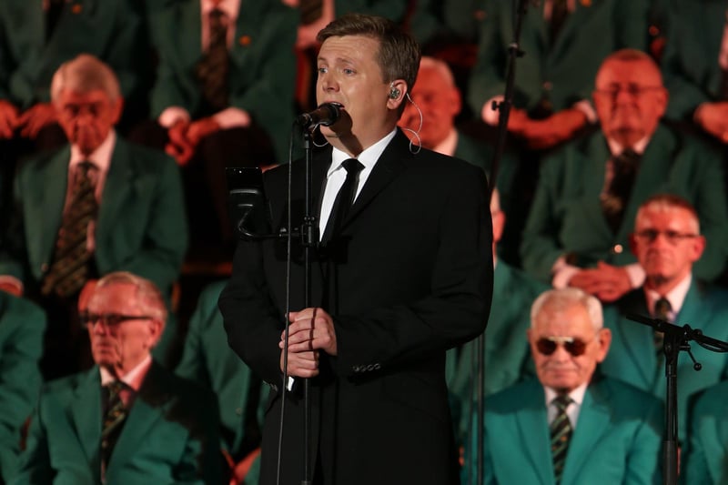 The brilliant Aled Jones was fourth in series 2 of Strictly but here he is with the Hartlepool Male Voice choir at the Borough Hall in 2017.