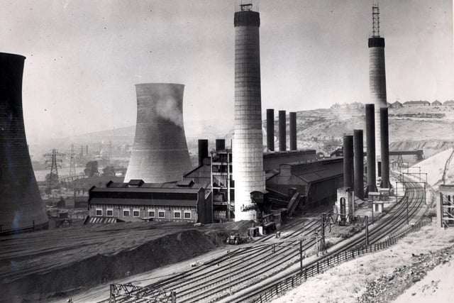 Neepsend power station, Sheffield, pictured in August 1955