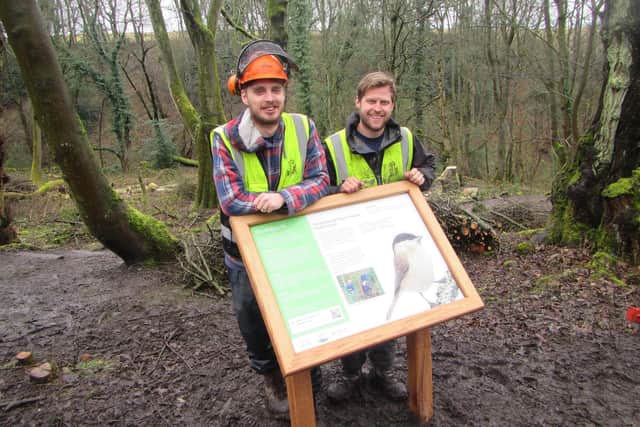 Stocksbridge based countryside management charity, The Steel Valley Project, at the site of its work to create a habitat for birds