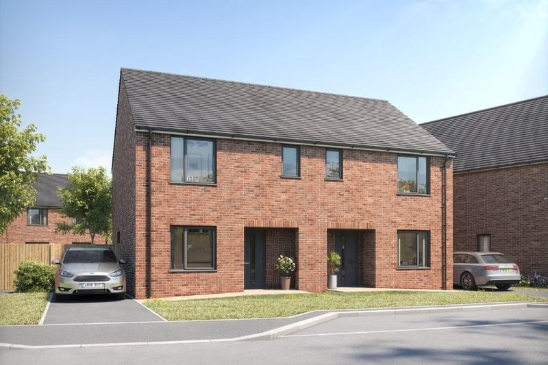 The three-bed home, with an open plan layout, is on the market from £207,500.