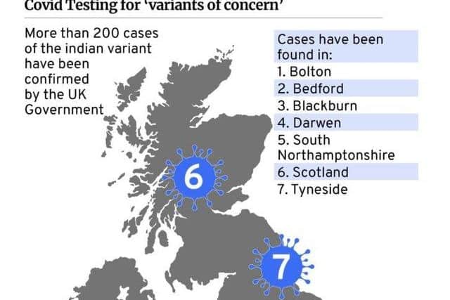 Covid hot spots in England
