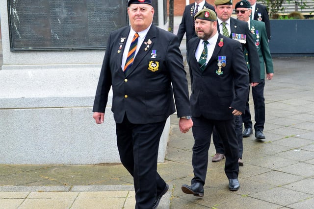 The parade was also supported and attended by veterans from Bishop Auckland and Sunderland Durham Light Infantry (DLI) branches.