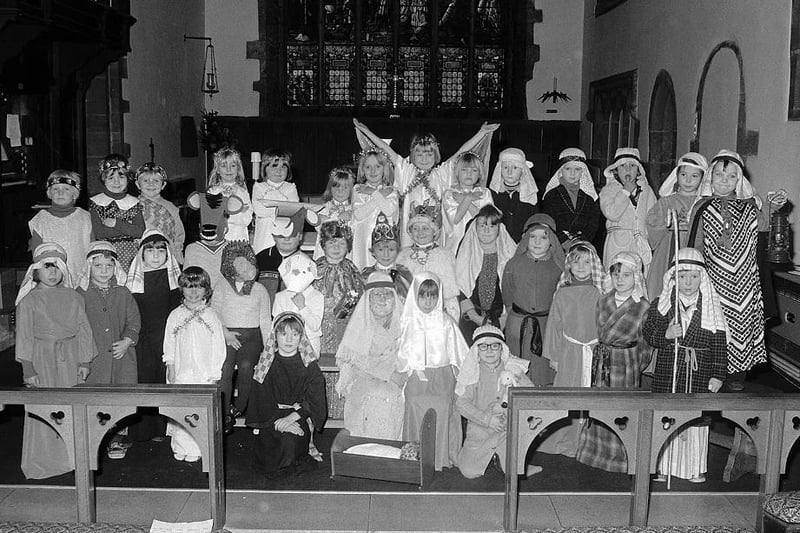 Youngsters from Church Warsop School who performed in the nativity play more than 40 years ago.