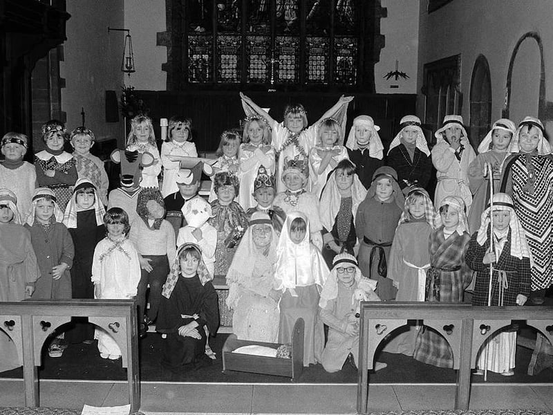 Youngsters from Church Warsop School who performed in the nativity play more than 40 years ago.