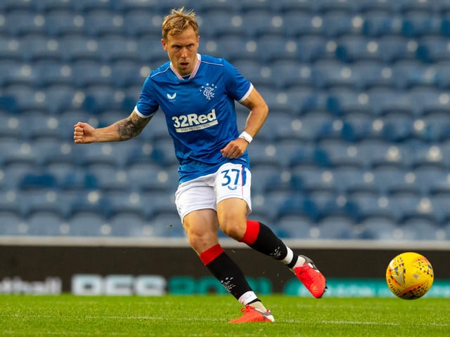 Not involved in the attack as much as he was on Sunday at Easter Road, but still put in a tireless shift.