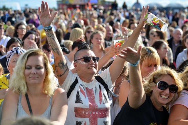 These fans were loving the Right Said Fred performance at Kubix Festival in 2018.