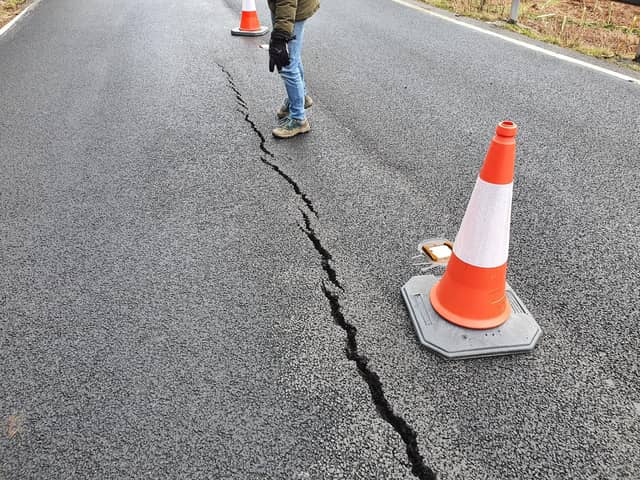 Snake Pass has been affected by landslips