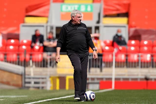 Steve Bruce, Manager of Newcastle United.  (Photo by Clive Brunskill/Getty Images)
