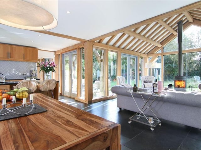 Open plan living area.