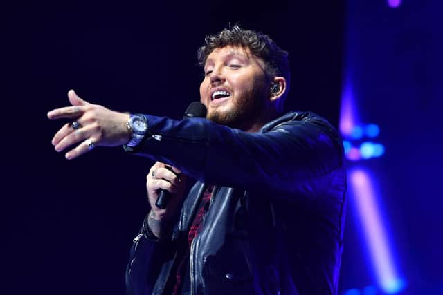 BIRMINGHAM, ENGLAND - NOVEMBER 20: James Arthur performs during HITS Radio's HITS Live 2021 at Resorts World Arena on November 20, 2021 in Birmingham, England. (Photo by Anthony Devlin/Getty Images for BAUER)