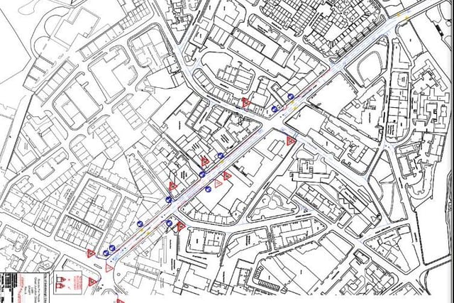 All existing bus stops will be retained. Footways widened into the bus lane on both sides of the road from Leith Walk to Junction Place, to enable social distancing in the area of highest density business premises. Remainder of bus lane outside of widened footway to be available for cyclists. South west footway widened from Junction Place to Bangor Road to provide additional capacity for social distancing and to aid businesses reopening.