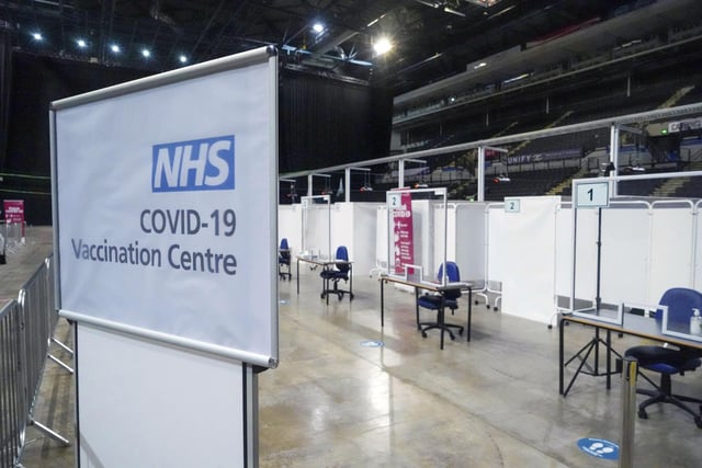 A host of safety measures are in place at the new Covid vaccination centre in Sheffield Arena