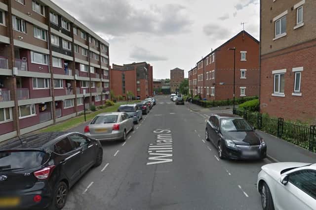 A man was found injured in William Street, Sheffield, after a shooting