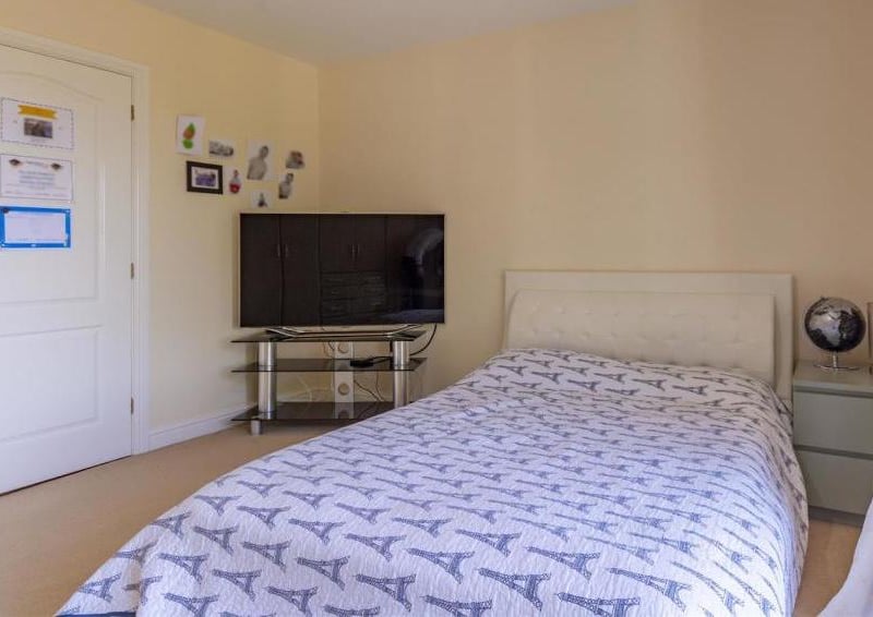 A cosy bedroom at the house. There is air-conditioning throughout.