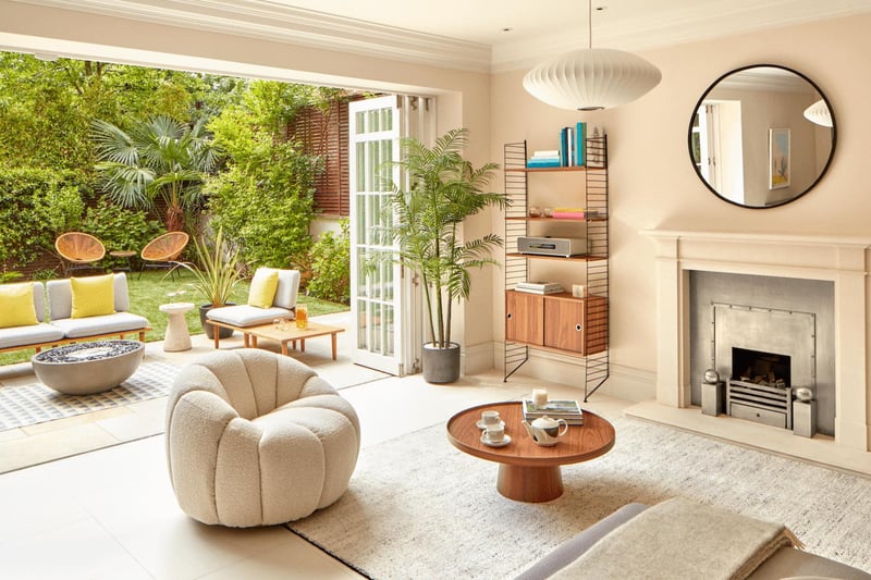 The garden meets the family lounge in this versatile space where doors can be thrown open to let the sunshine in, or shut up to become a cosy snug.
