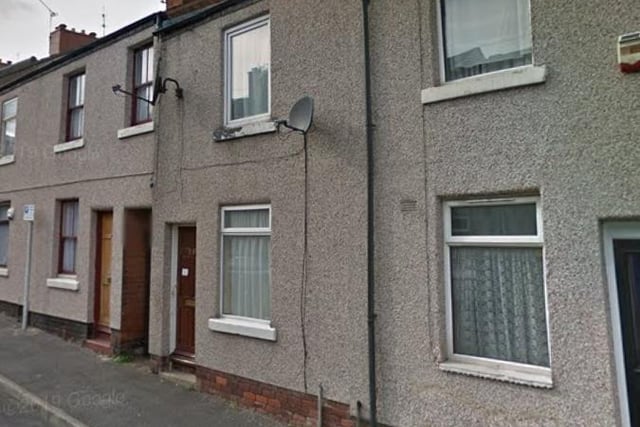 This two bedroom terrace is currently rented out for £355 per calendar month. Marketed by David Blount Ltd, 01623 377023.
