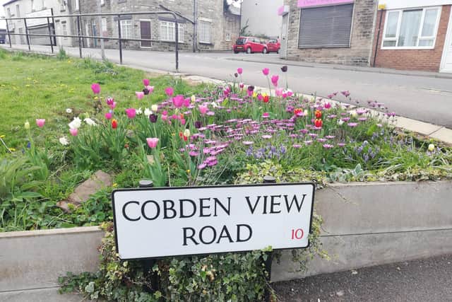 The green space on Cobden View Road as it looked before