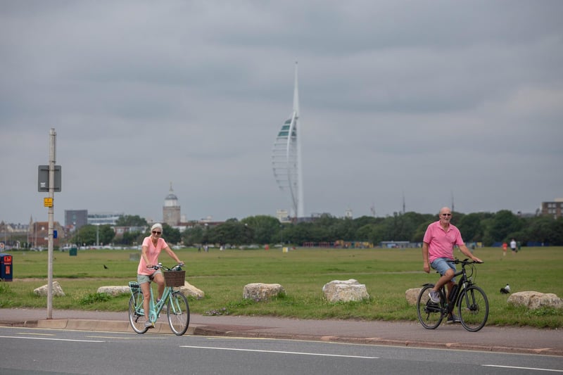 Cyclists in Southsea. Picture: Habibur Rahman