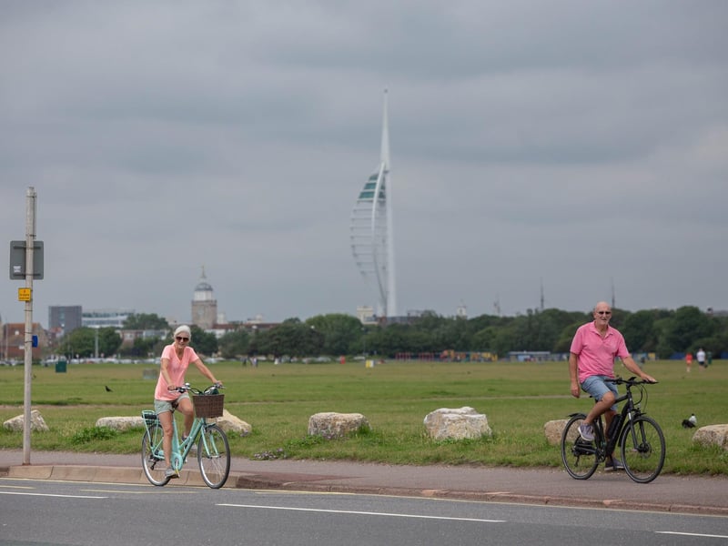 Cyclists in Southsea. Picture: Habibur Rahman