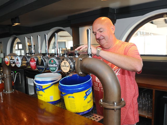 General managers Penny and Mark Thornhill from the Inn on the Beach in Hayling Island, have also been making preparations for reopening on July 4, 2020.