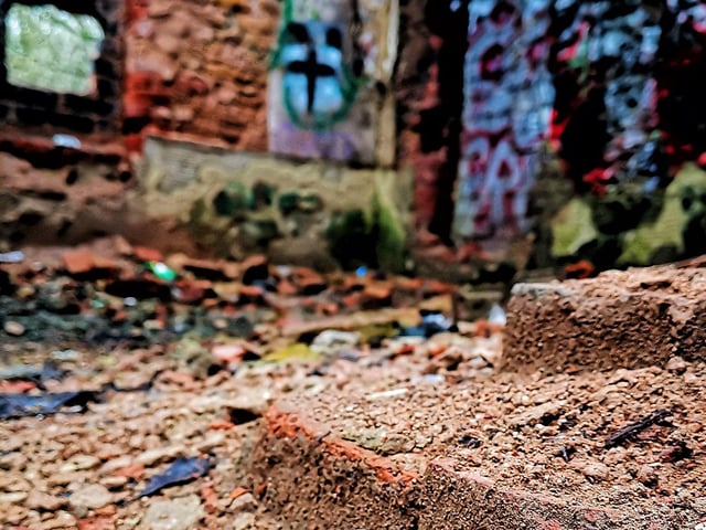 Evidence of drug use was found in the derelict mill.