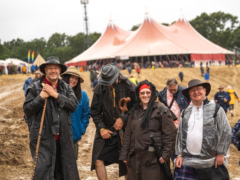Crowds arrive at Wickham Festival in day one. Picture: Andy Hornby