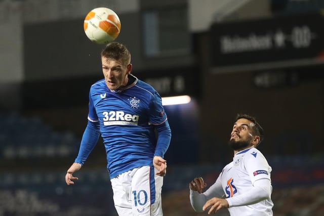 Good display from the veteran, especially in the second period where he helped turn the tide as Rangers took control after Liege's attacking first half (Photo by RUSSELL CHEYNE/POOL/AFP via Getty Images)