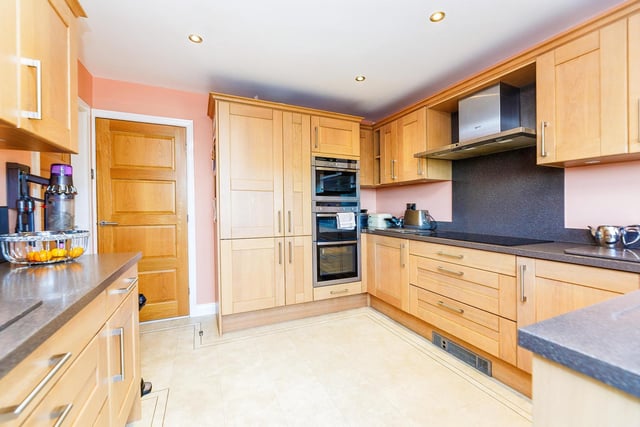 The fitted kitchen is on the ground floor and has lots of useful storage space.