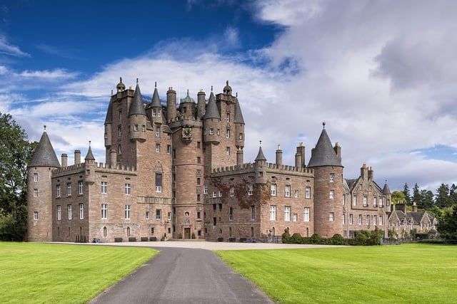 Glamis Castle in Angus, Scotland.