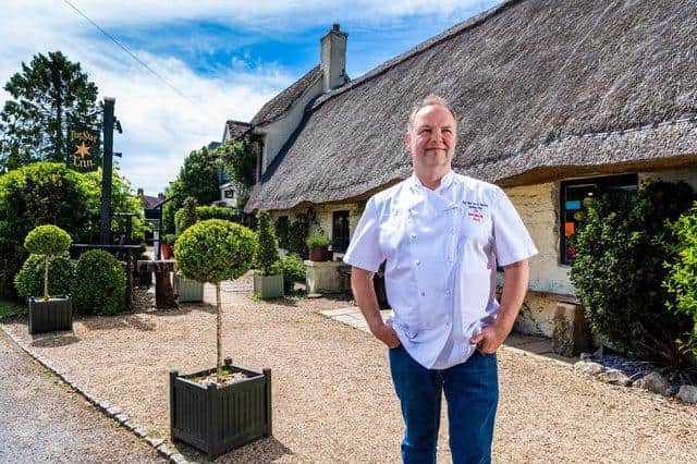 The Star Inn at Harome and owner Andrew Pern.