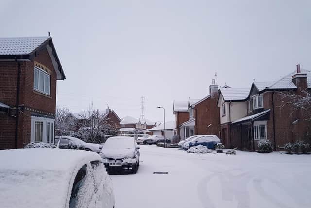 Snow affected many bus services in South Yorkshire this morning