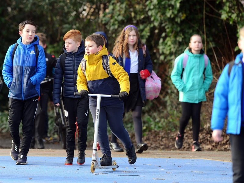 Pupils return to Gomer Junior School in Gosport