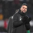Barnsley head coach Poya Asbaghi applauds the fans at the final whistle during the Sky Bet Championship match between Derby County and Barnsley (Tony Marshall/Getty Images)