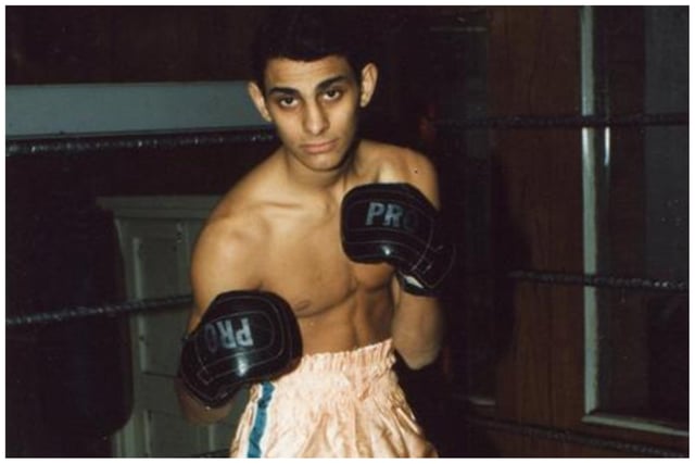 Young Naz training in Wincobank in 1992