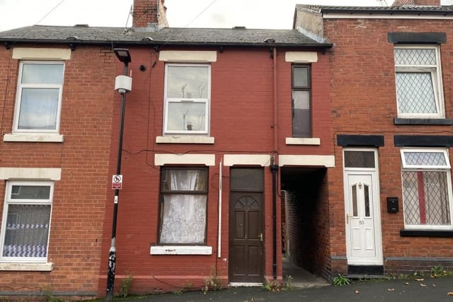 Two bedroom terraced house on Lloyd Street, Page Hall, has a guide price of £45,000. It is in need of complete modernisation offering potential to builder or investor.