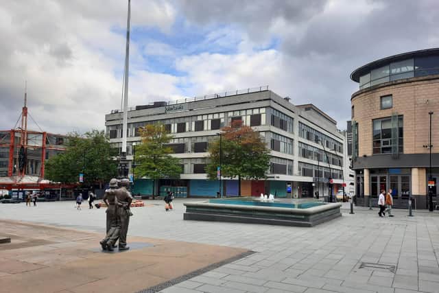 The John Lewis building is not suitable for refugees, the council says.