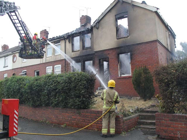 Fire started on scrubland before spreading to outbuildings, fences and homes on Strauss Crescent, Maltby.
Dronfield Fire Station of Derbyshire Fire & Rescue Service was first in attendance, joined by crews from Aston Park, Thorne and Parkway.