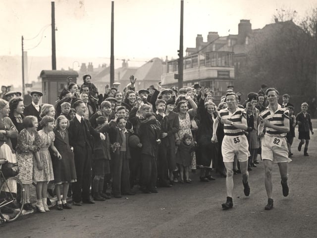 Brothers Ernest and Frank Clay were the first home on the 1940 Star Walk