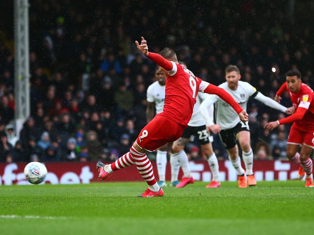 Barnsley's star striker remains at the club, and will hope to rack a similarly impressive goal tally to his haul in the 2019/20 season. (Photo by Jordan Mansfield/Getty Images)
