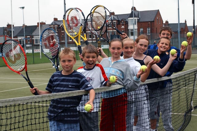 Junior members of Westoe Tennis Club were pictured after a trip in 2004 - but where did they head to?