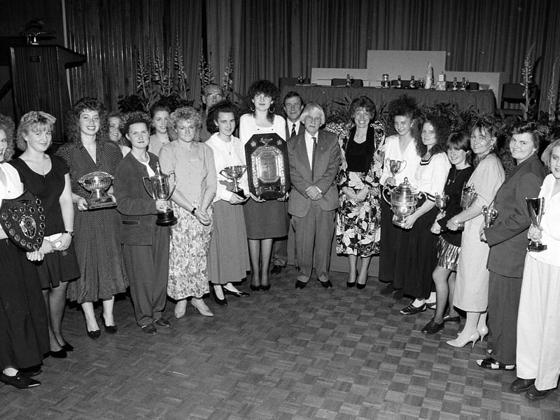 A catering and hairdressing presentation  at the college 31 years ago - can you spot any familiar faces?